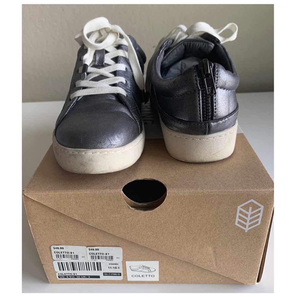 Size 6 silver shoes